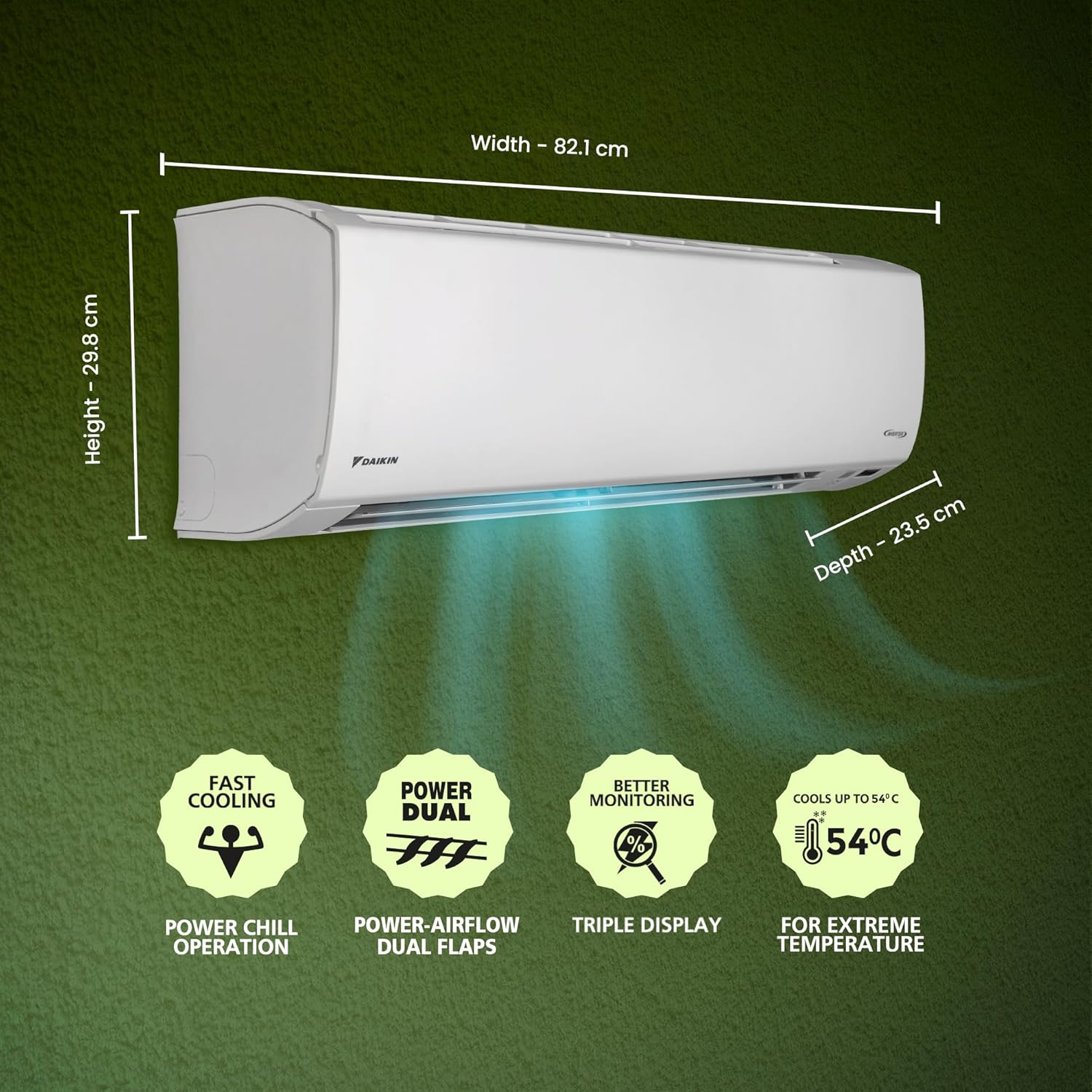 Daikin 1.5 Ton 5 Star Inverter Split AC (Copper, PM 1.0, Apataito Filter, ATKM50UV16VA, White)